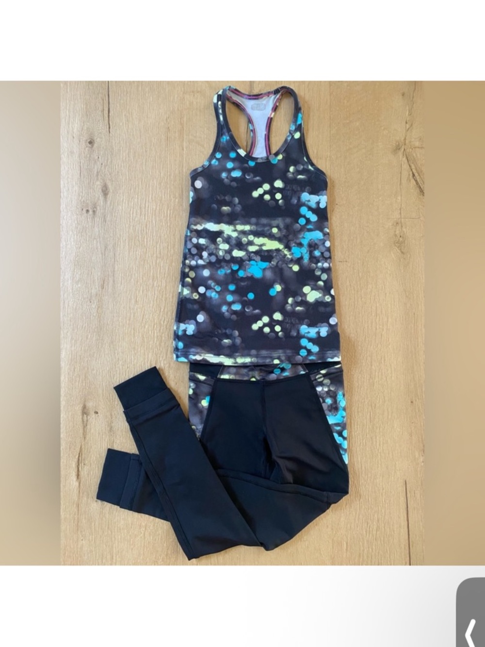 Ivivva kids tank and legging set size 8